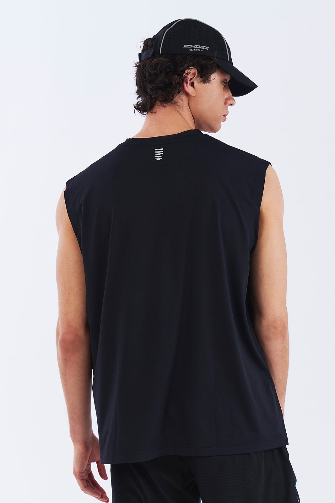 HDEX Baju Korea Olahraga Assist Lining Core Sleeveless Black Pria Fitness