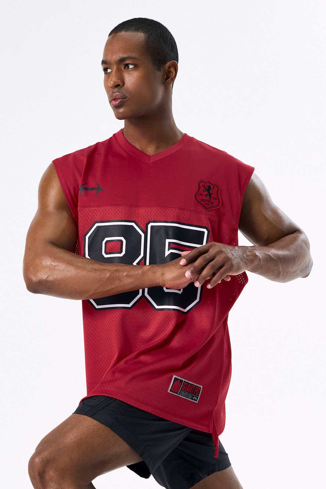 HDEX Mesh Football Sleeveless Red
