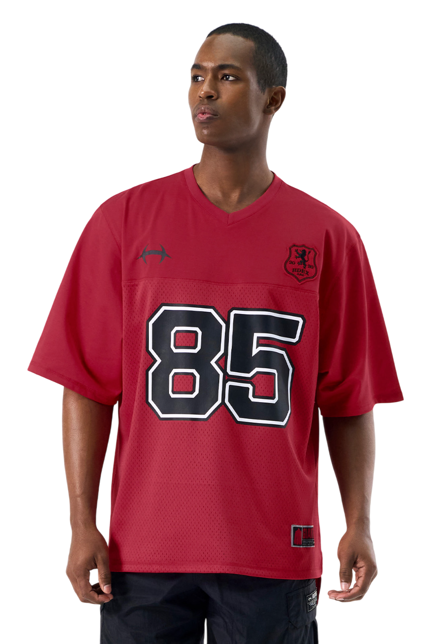 HDEX Rugby Jersey Mesh Short Sleeve Red