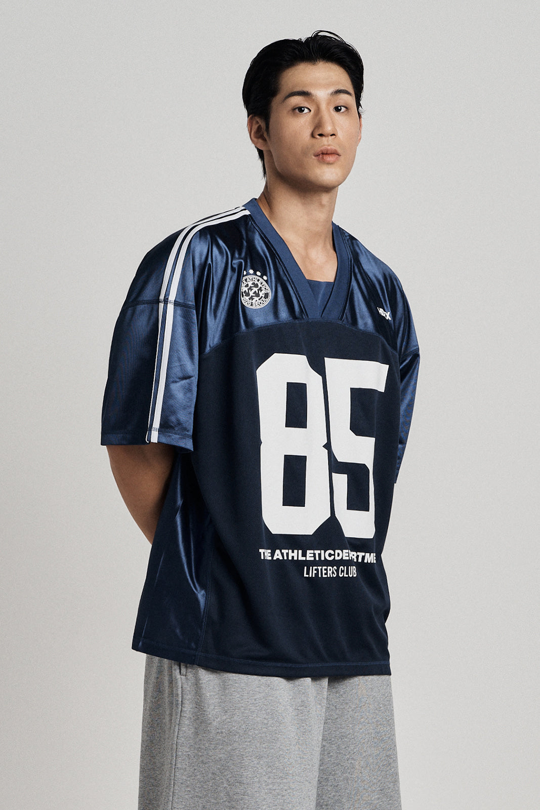 HDEX Mixed Mesh Lifters Short Sleeve Navy