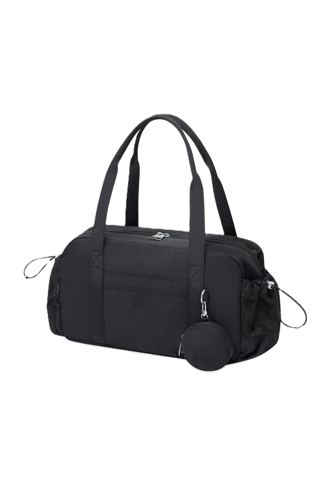 HDEX Glossy Pouch Duffle Bag Black