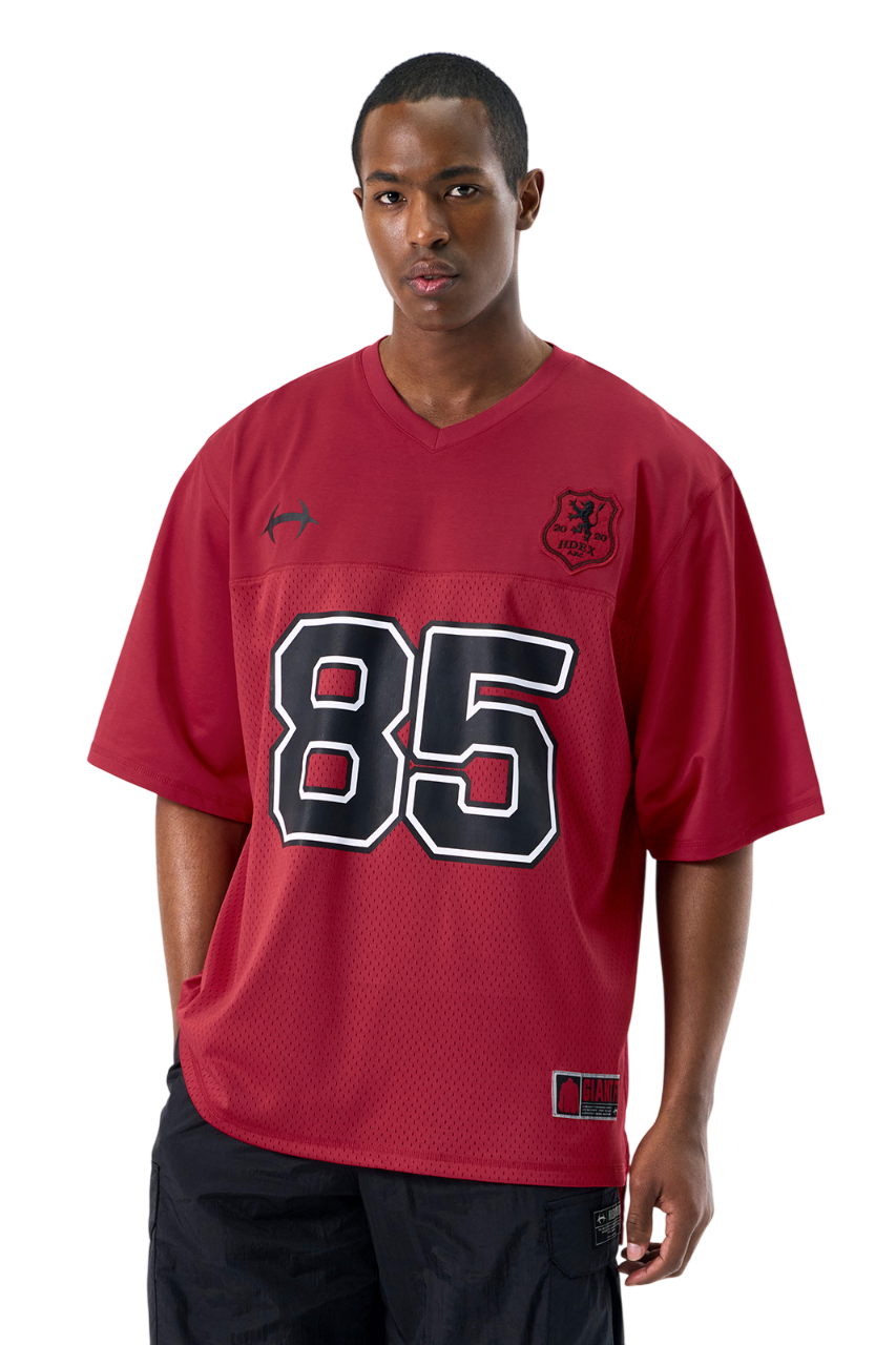 HDEX Rugby Jersey Mesh Short Sleeve Red