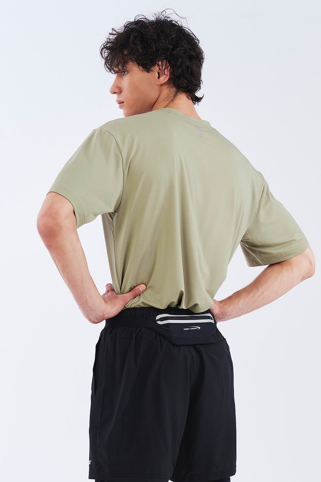 HDEX Baju Korea Olahraga Assist Core Short Sleeve Desert Pria Fitness