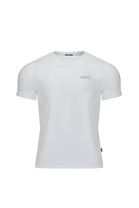 HDEX Main Small Logo Air Muscle Fit Short Sleeve White
