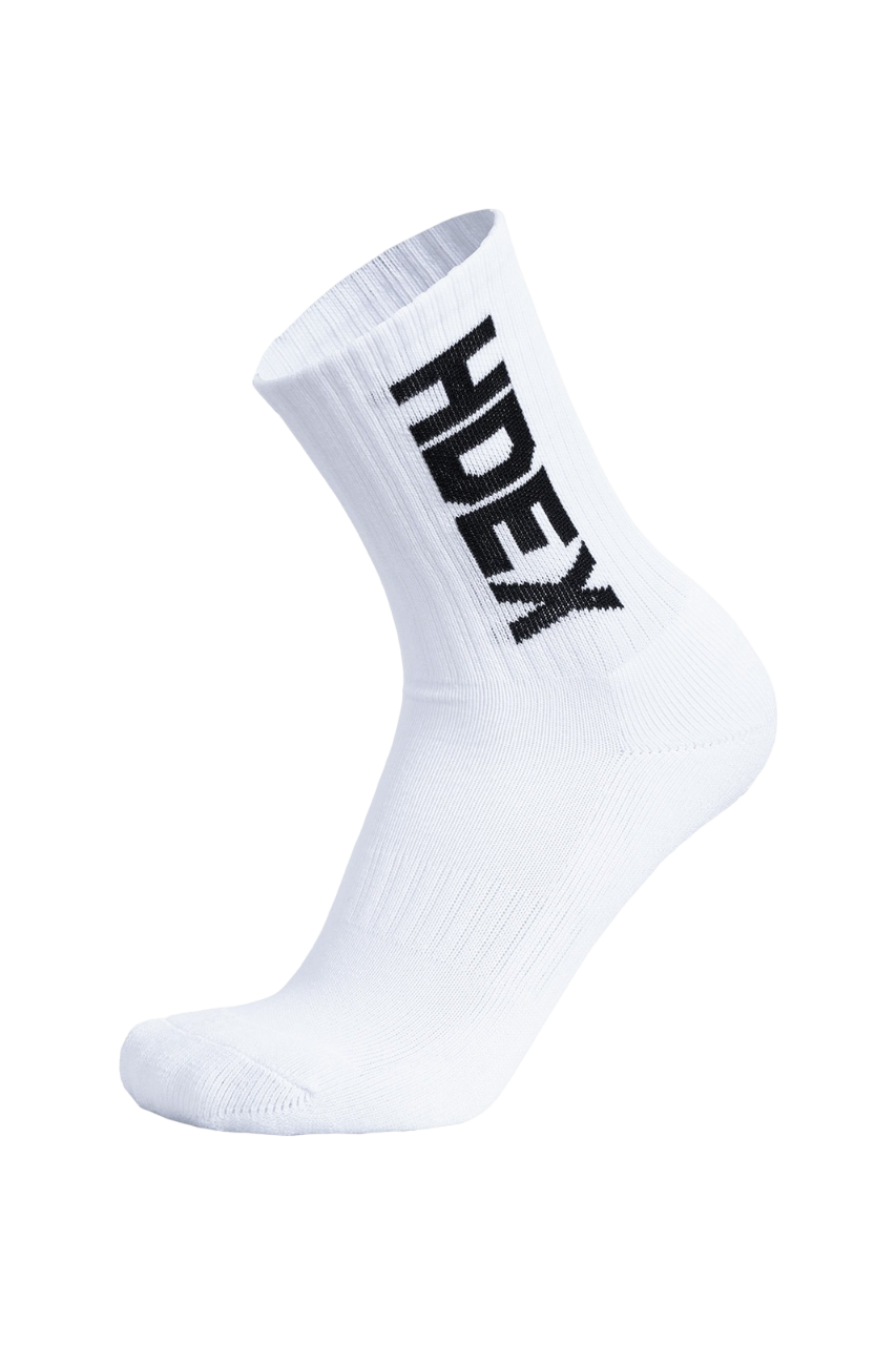 HDEX Main Logo Socks White Red
