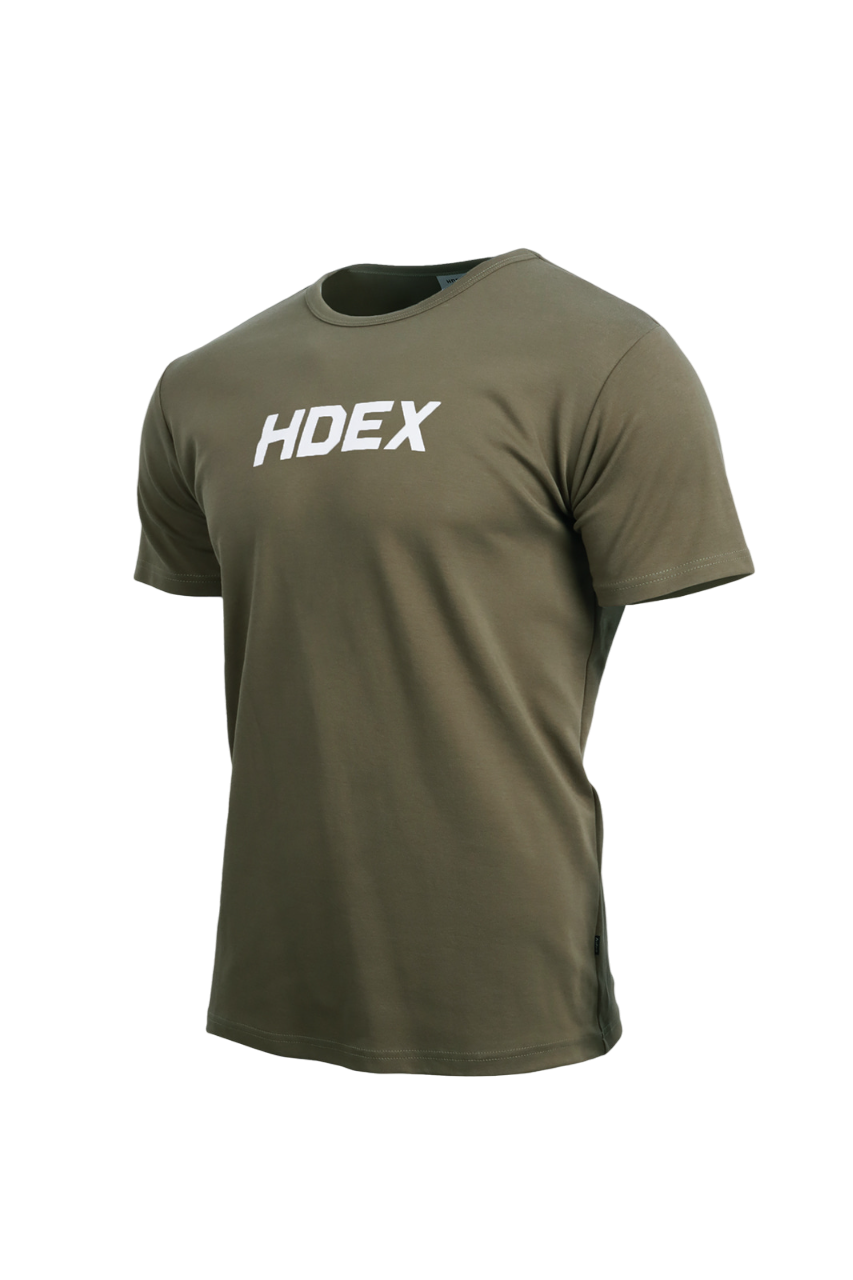 HDEX Main Logo Muscle Fit Sleeve T-Shirt Black
