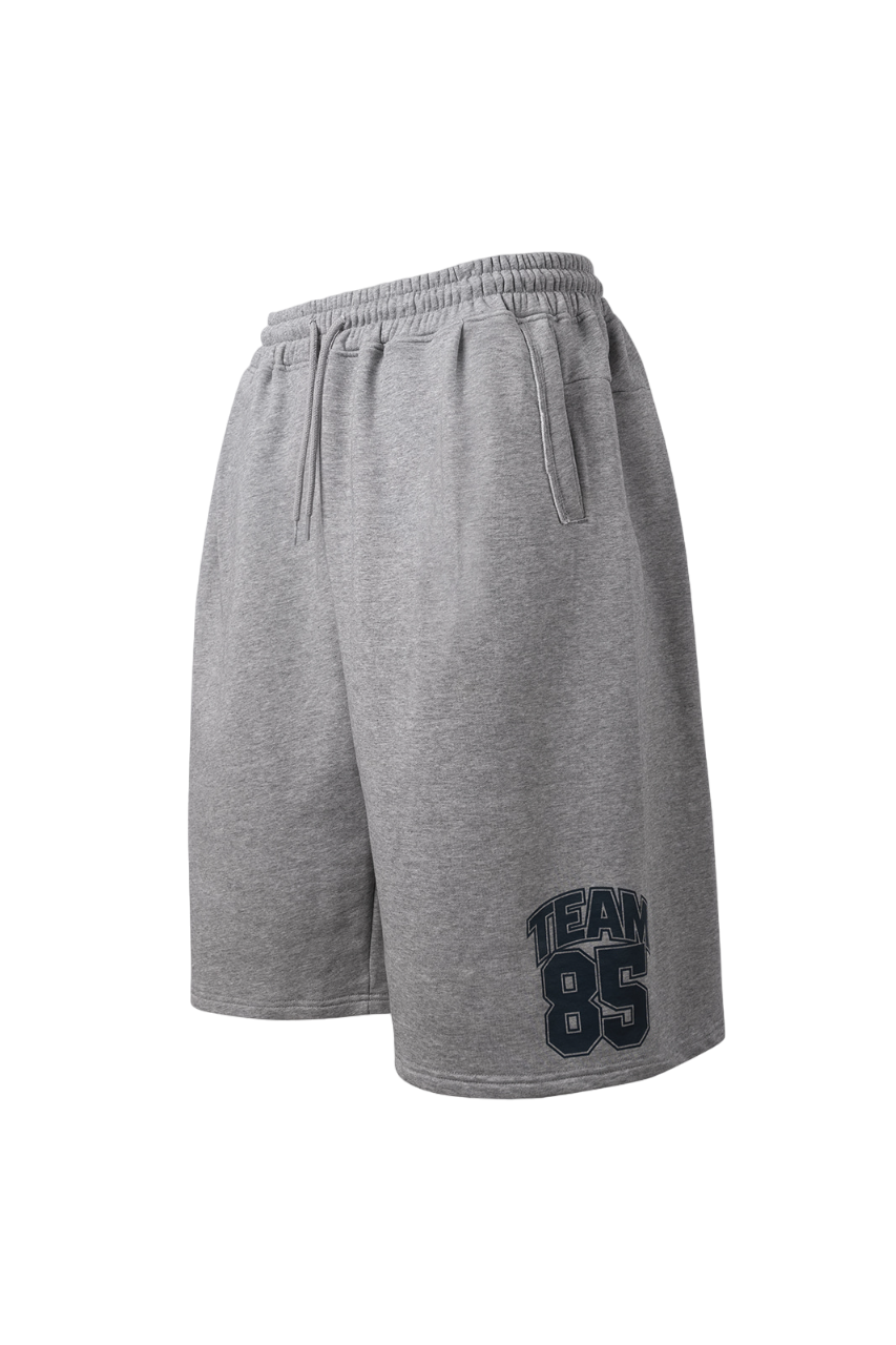 HDEX Classic Pintuck Sweat Shorts Melange Gray