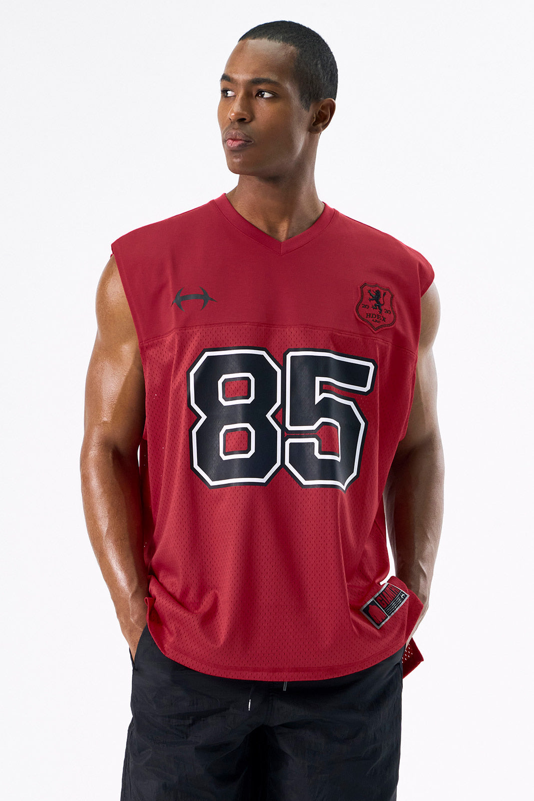 HDEX Mesh Football Sleeveless Red
