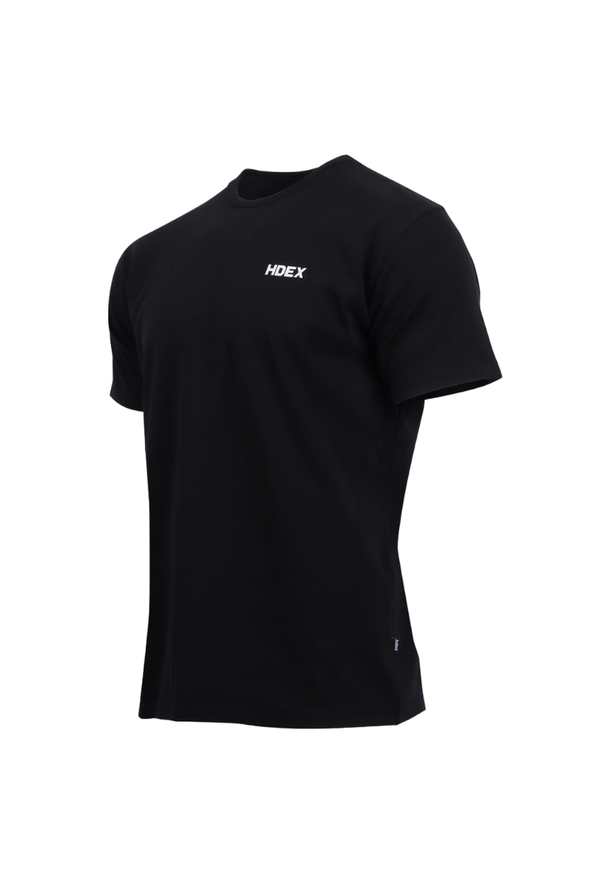 HDEX Main Back Logo Muscle Fit Sleeve T-Shirt White