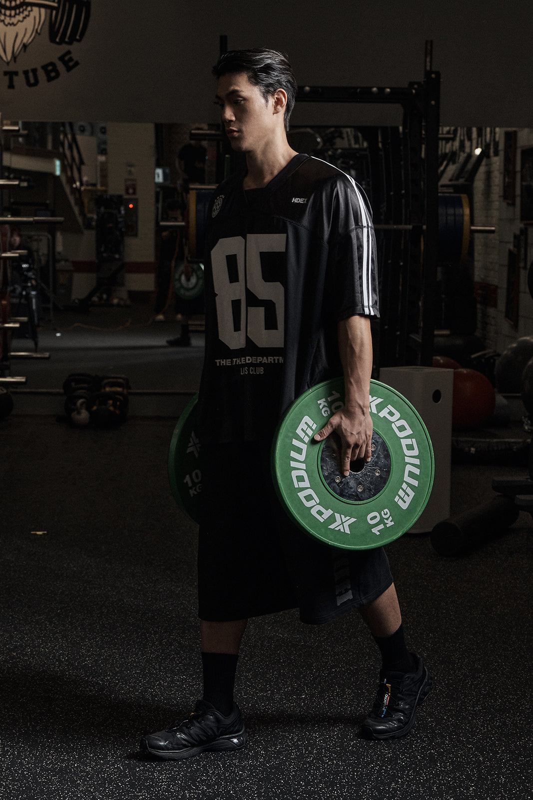 HDEX Mixed Mesh Lifters Short Sleeve Black