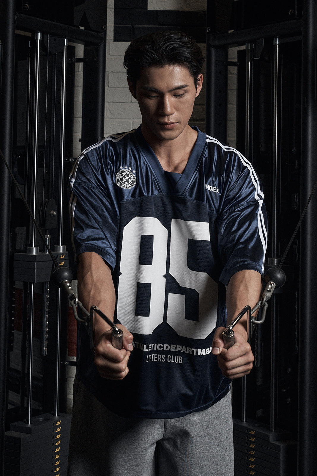 HDEX Mixed Mesh Lifters Short Sleeve Navy