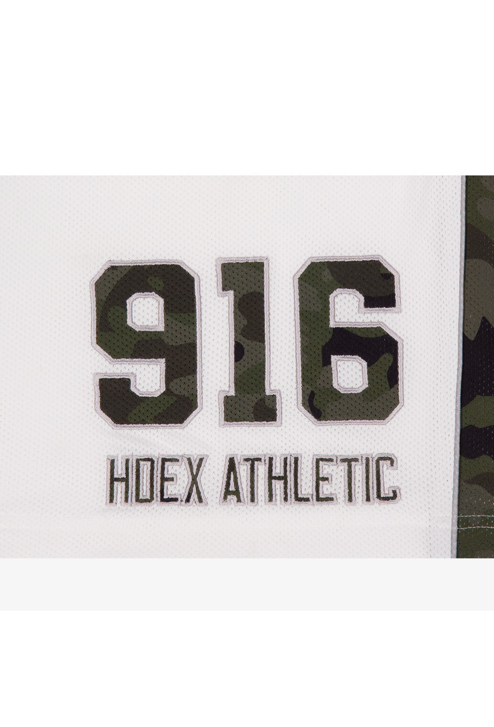 HDEX Celana Korea Olahraga Camo Block Mesh Bermuda Shorts White Pria Fitness