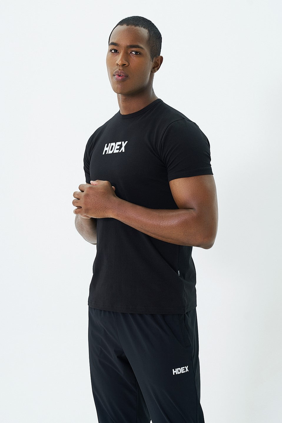 HDEX Main Logo Air Muscle Fit Short Sleeve Black