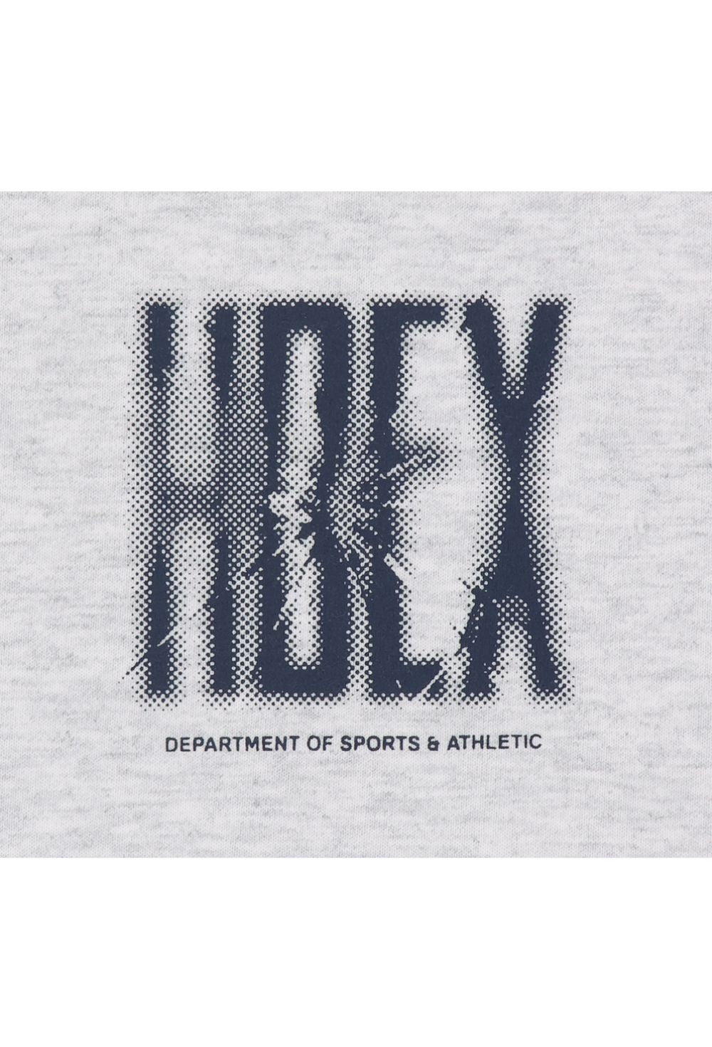 HDEX Baju Korea Olahraga Crack Printed Short Sleeve Melange White Pria Fitness