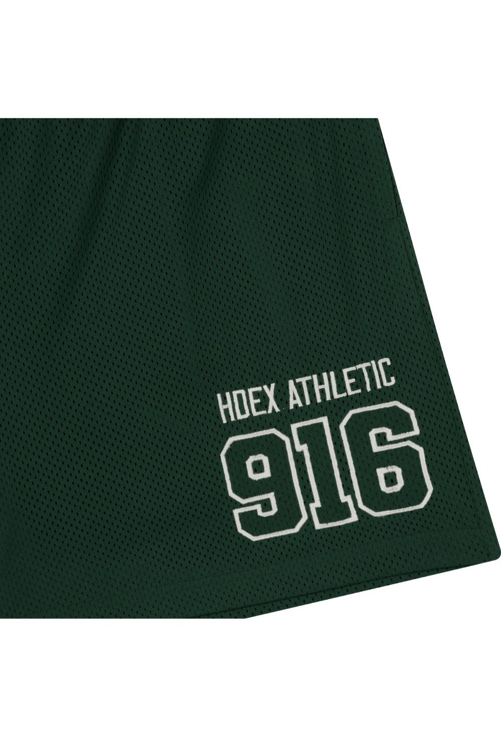 HDEX Celana Korea Olahraga 916 Solid Mesh Shorts Green Pria Fitness