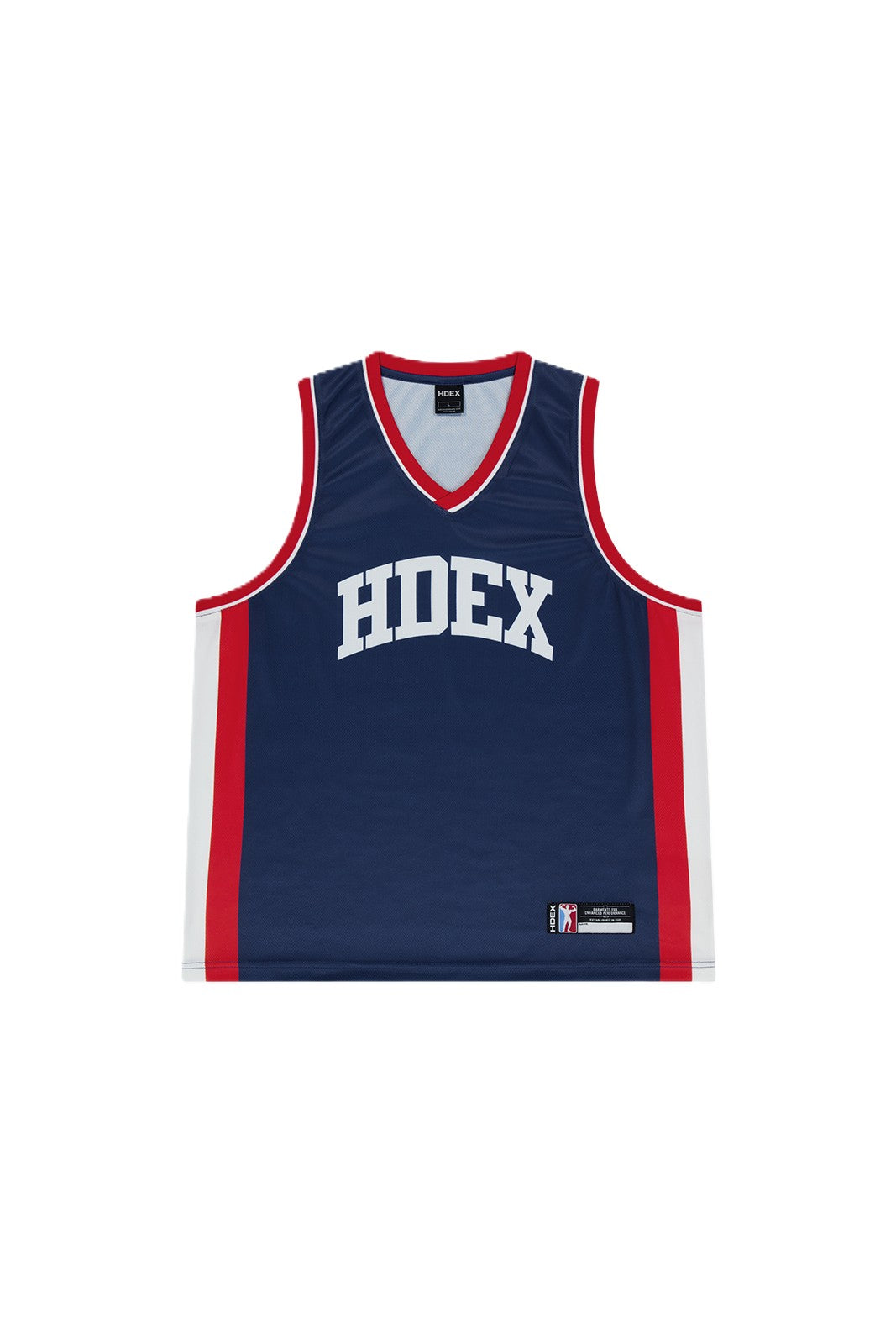 HDEX Basketball Mesh Jersey Sleeveless White
