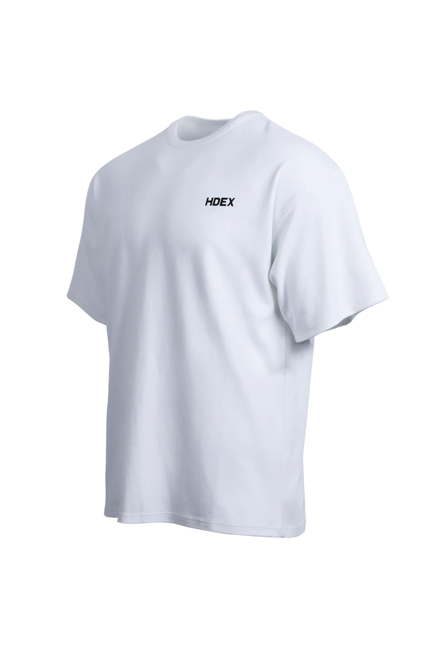 HDEX Main Back Logo Over Fit Sleeve T-Shirt Black
