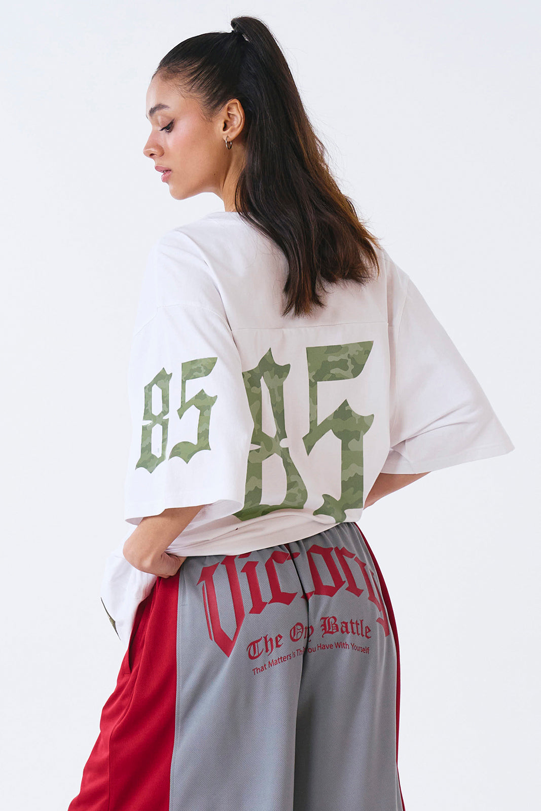 HDEX Camo Rugby over Fit Short Sleeve White