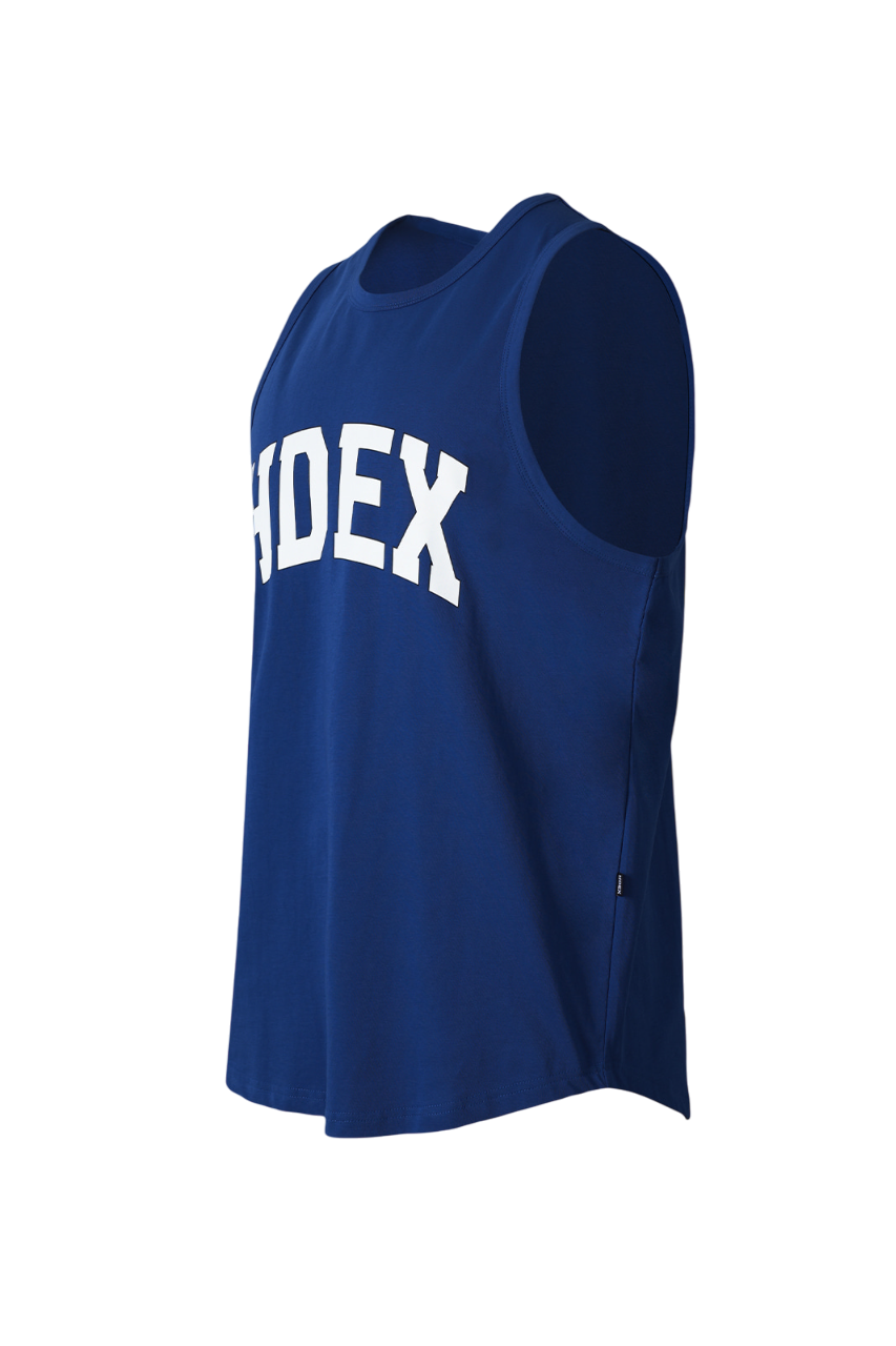 HDEX Baju Korea Olahraga Arch Logo Sleeveless Shirt Orange Pria Fitness