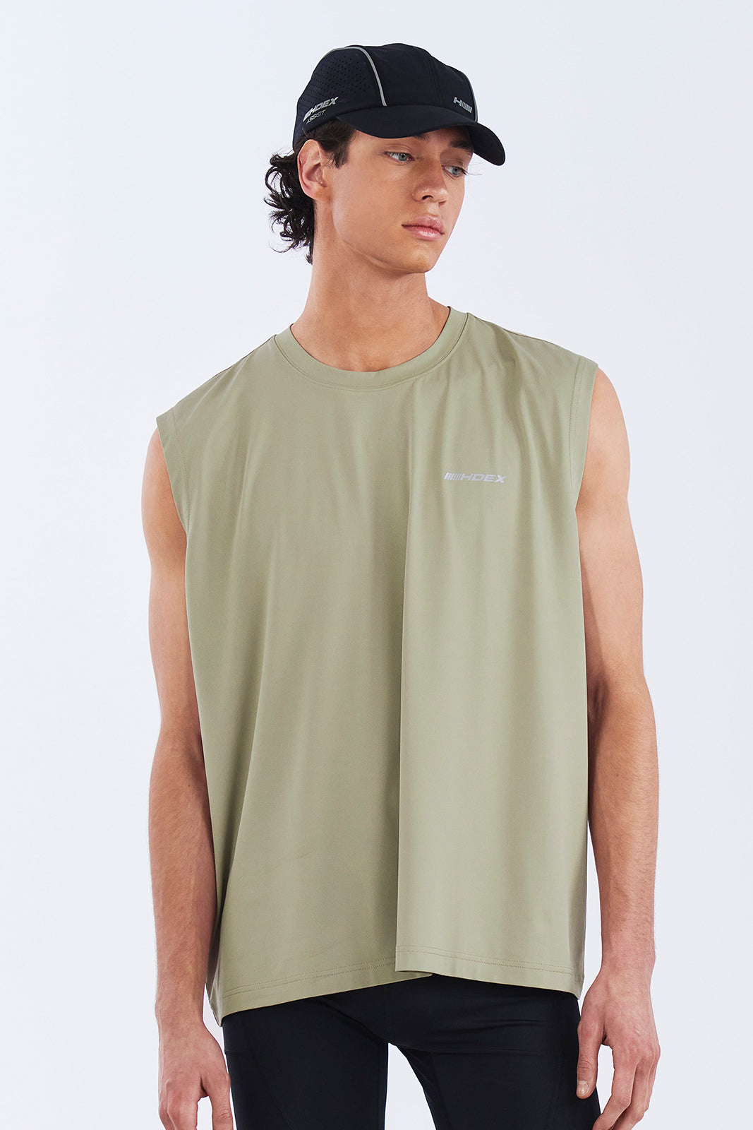HDEX Baju Korea Olahraga Assist Lining Core Sleeveless Desert Pria Fitness