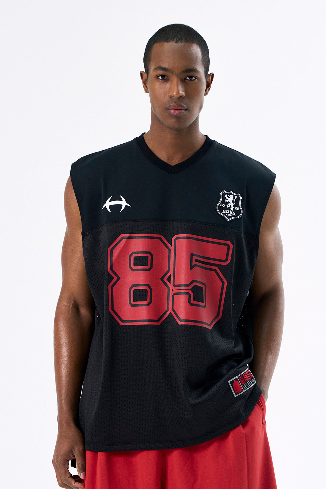 HDEX Mesh Football Sleeveless Black