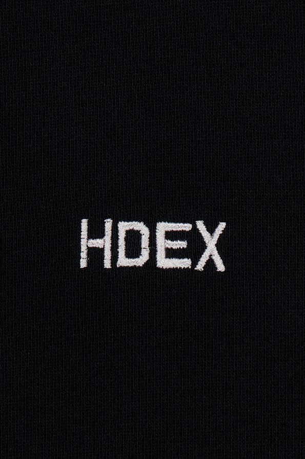 HDEX Baju Korea Olahraga Main Logo Track Jacket Black Jaket Pria Wanita Fitness