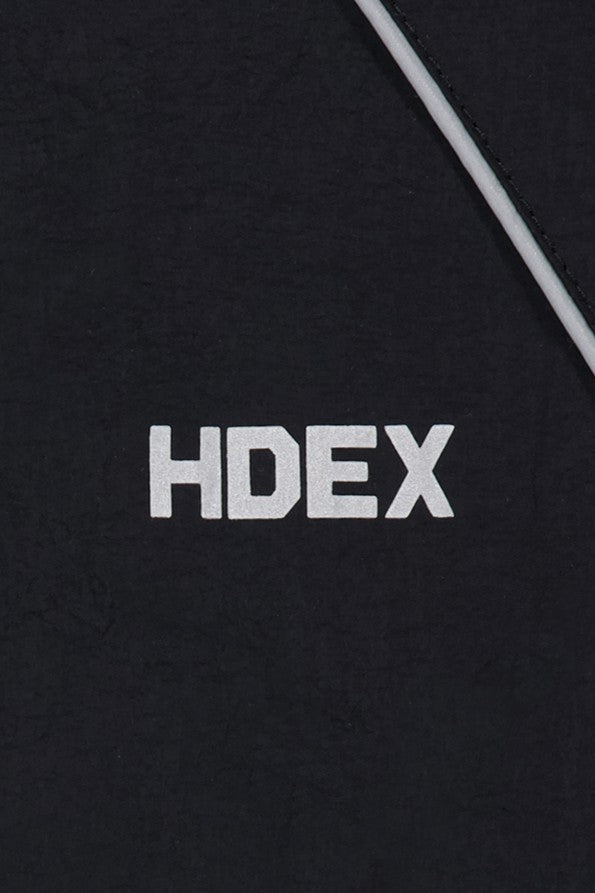 HDEX Baju Korea Olahraga Piping Nylon Jacket Black Jaket Pria Wanita Fitness
