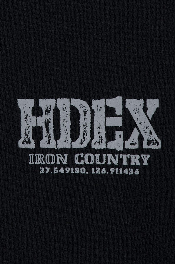 HDEX Baju Korea Olahraga Core Back Logo Hoodie Zip-up Black Jaket Pria fitness