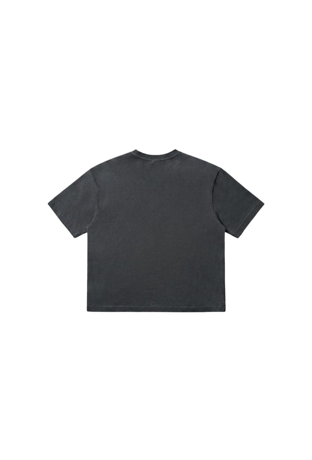 HDEX Baju Korea Olahraga Essential Pigment Short-Cut Sleeve Charcoal Pria Fitness