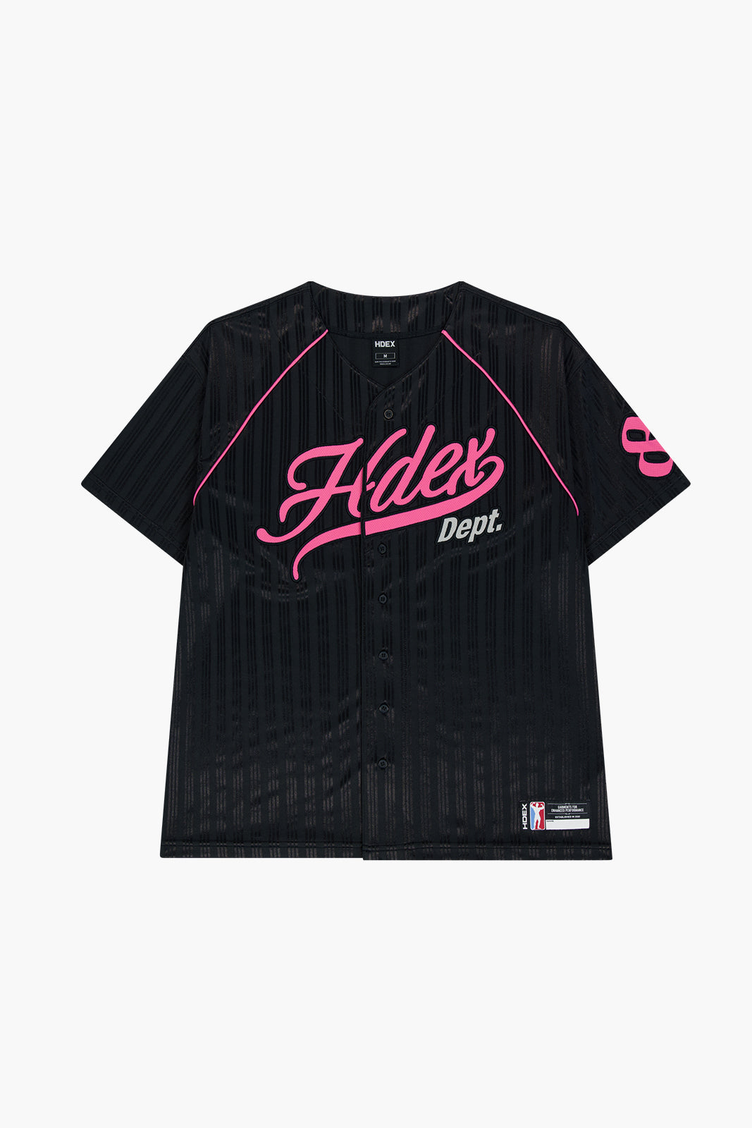 HDEX Baju Korea Olahraga Women`s Team Baseball Jersey Black Wanita Fitness