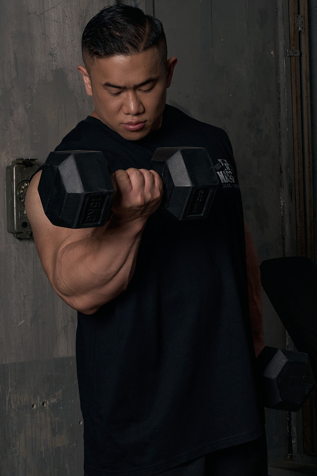 HDEX The Mass 212 Giant Fit Print Sleeveless Black