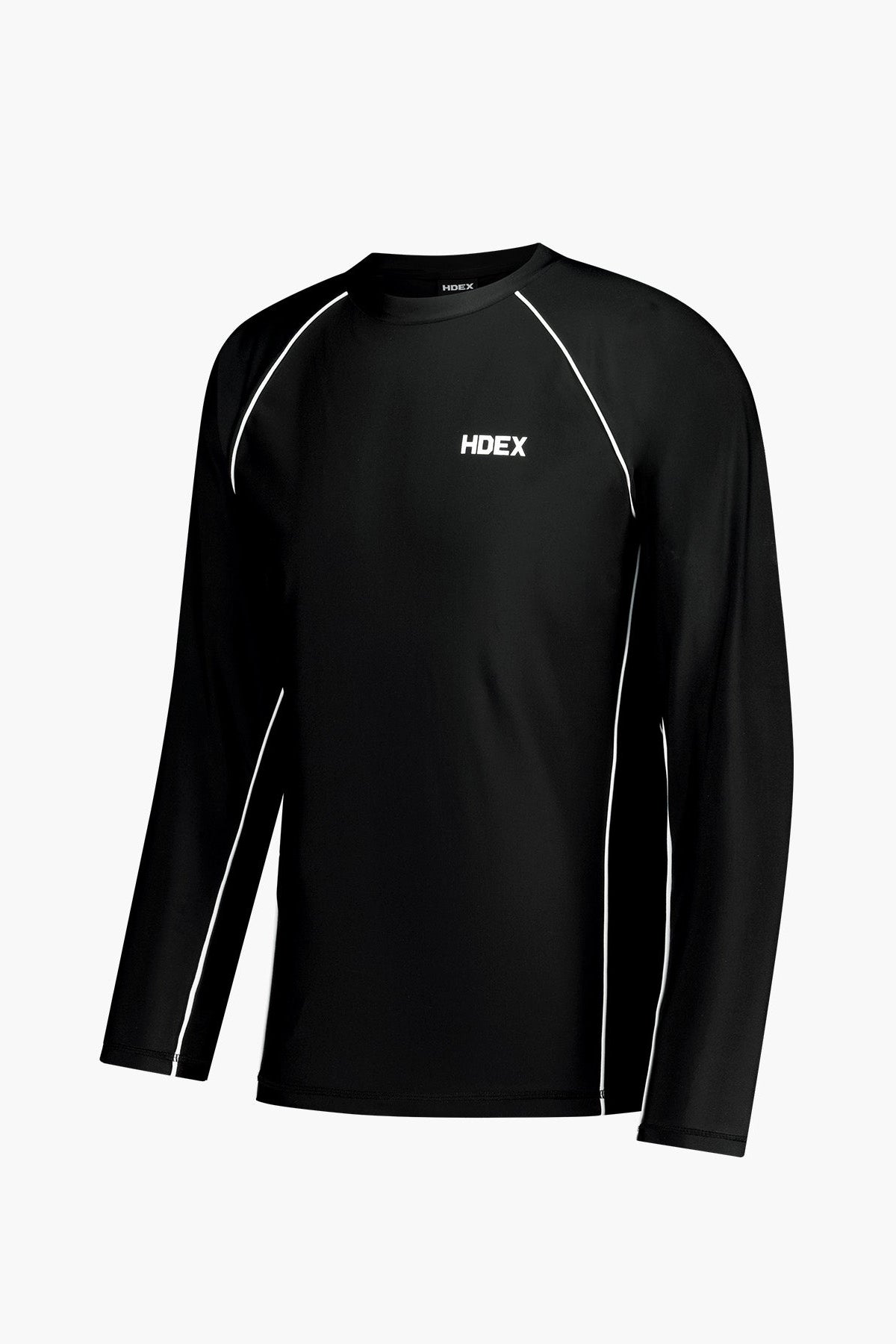 HDEX Aqua Piping Long Sleeve Rash Guard Black