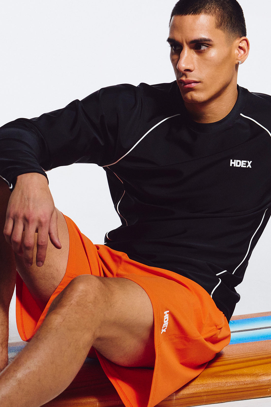 HDEX Celana Korea Olahraga Aqua 5.0 Board Shorts Orange Pria Fitness