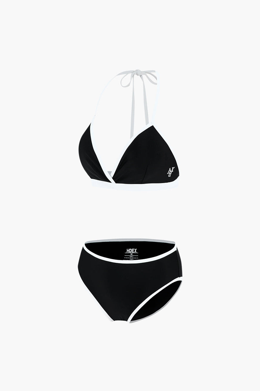 HDEX Contrast Triangle Bikini Set Black