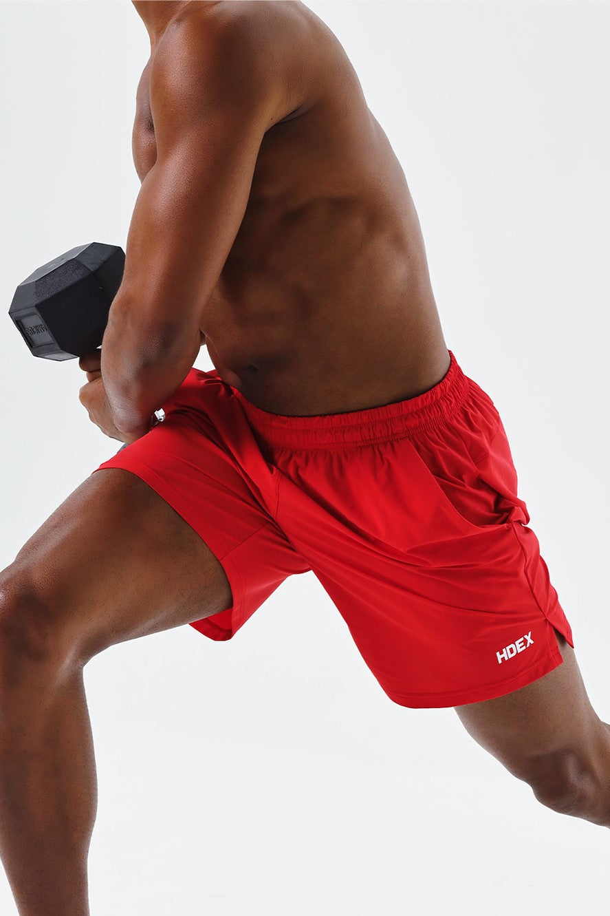 HDEX Main Logo Active Shorts Red