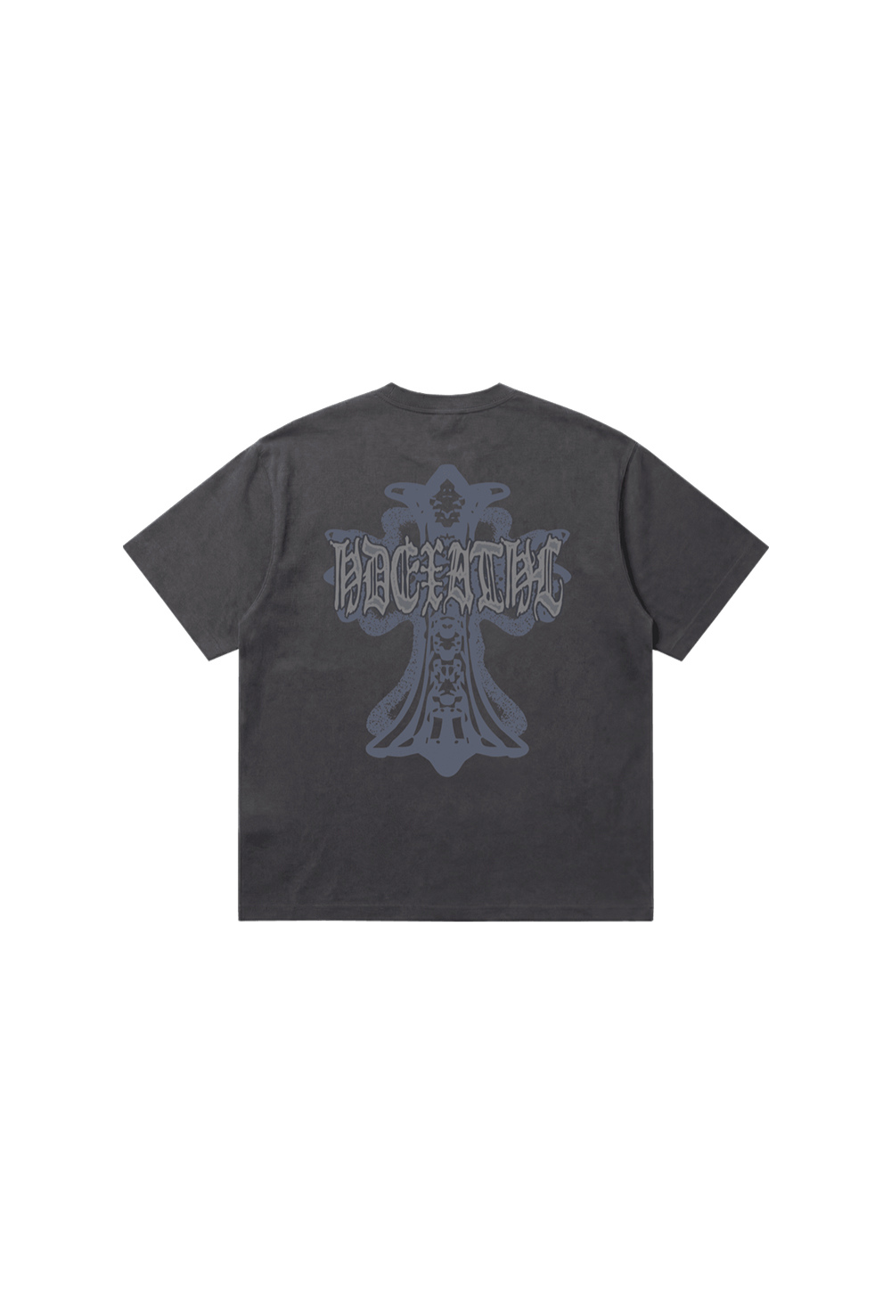 HDEX Baju Korea Olahraga Cross Short Sleeve W Charcoal Wanita Fitness
