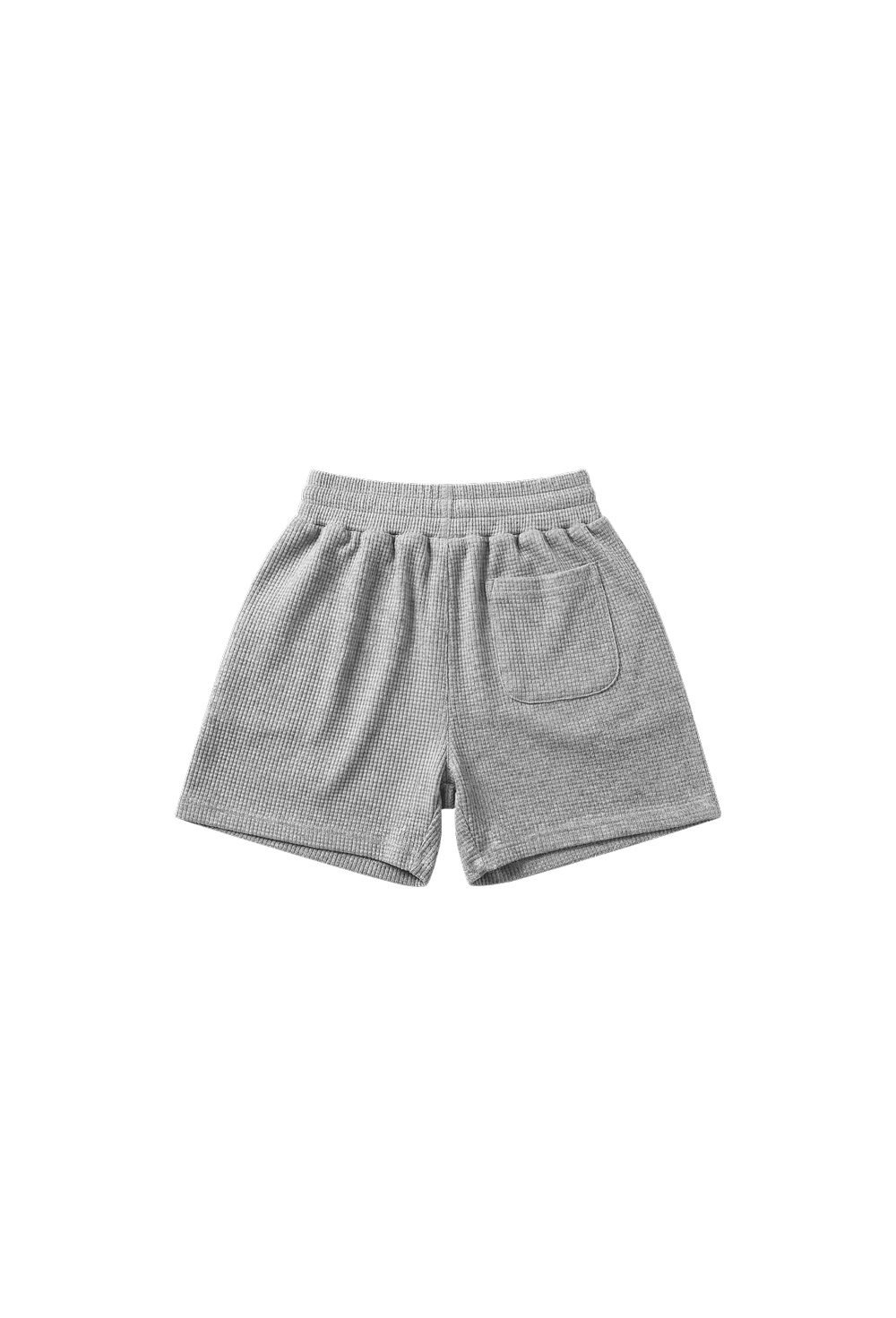 HDEX Celana Korea Olahraga Clear 916 Wide Waffle Shorts W Melange Gray Wanita Fitness