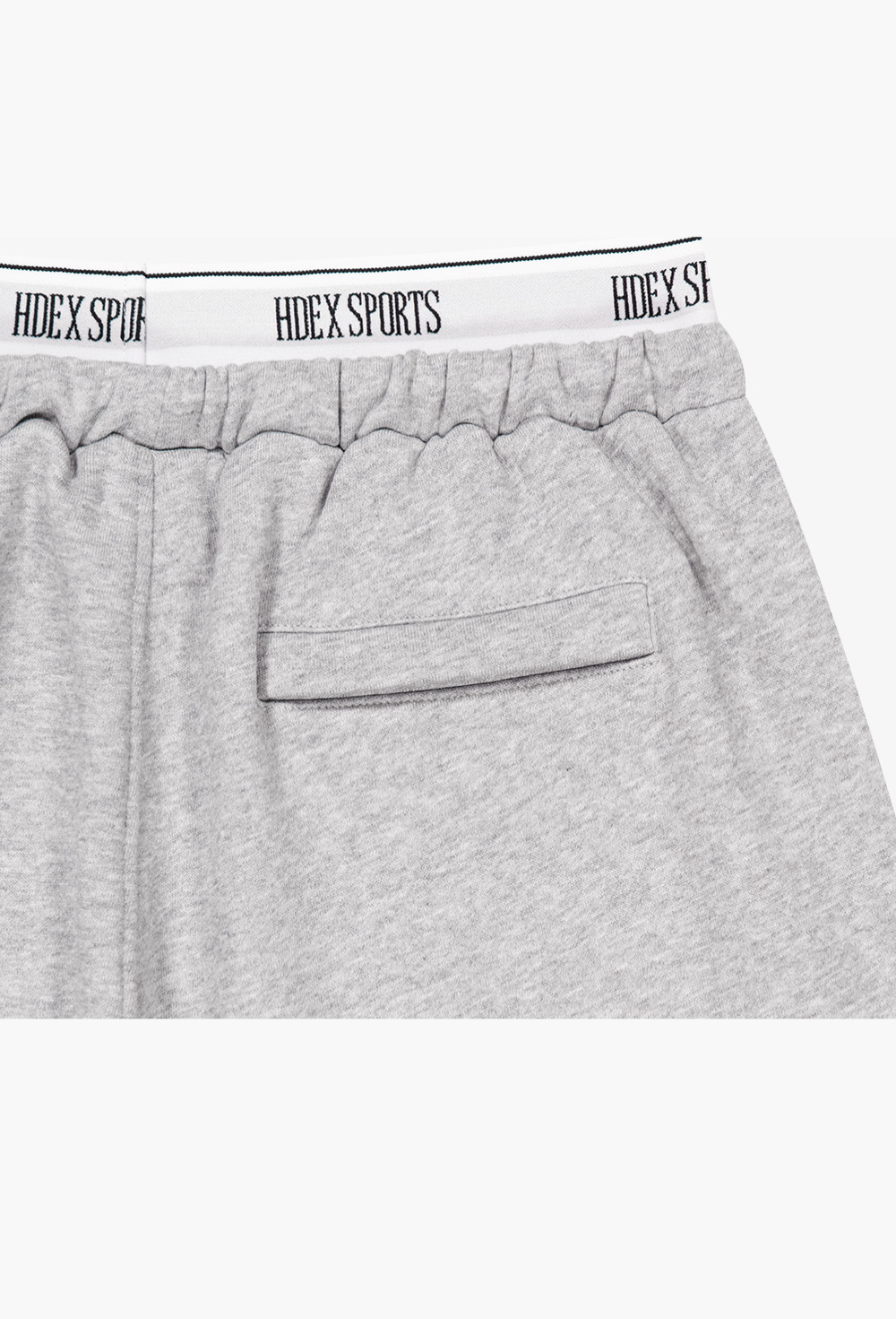 HDEX Celana Korea Olahraga Banding Retreat Double Layer Sweat Pants Melange Gray