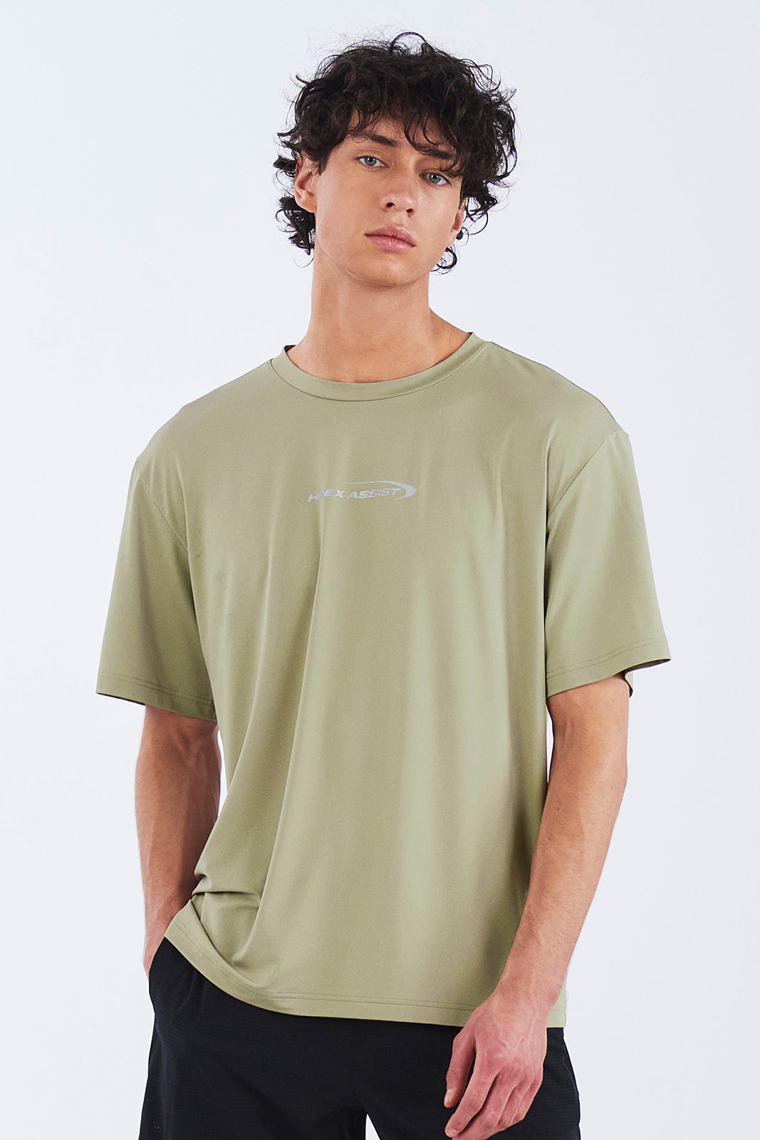 HDEX Baju Korea Olahraga Assist Core Short Sleeve Desert Pria Fitness