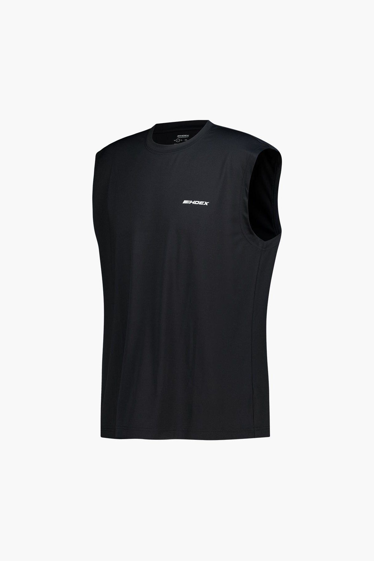 HDEX Baju Korea Olahraga Assist Lining Core Sleeveless Black Pria Fitness