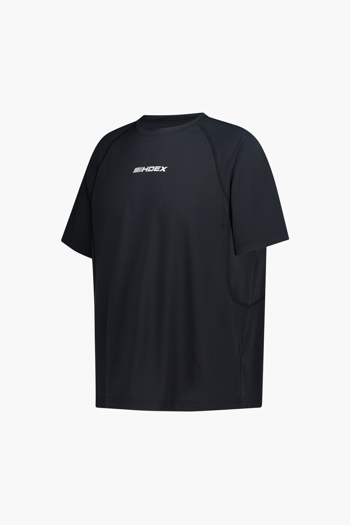 HDEX Baju Korea Olahraga Assist Mesh Mix Short Sleeve Black Pria Fitness