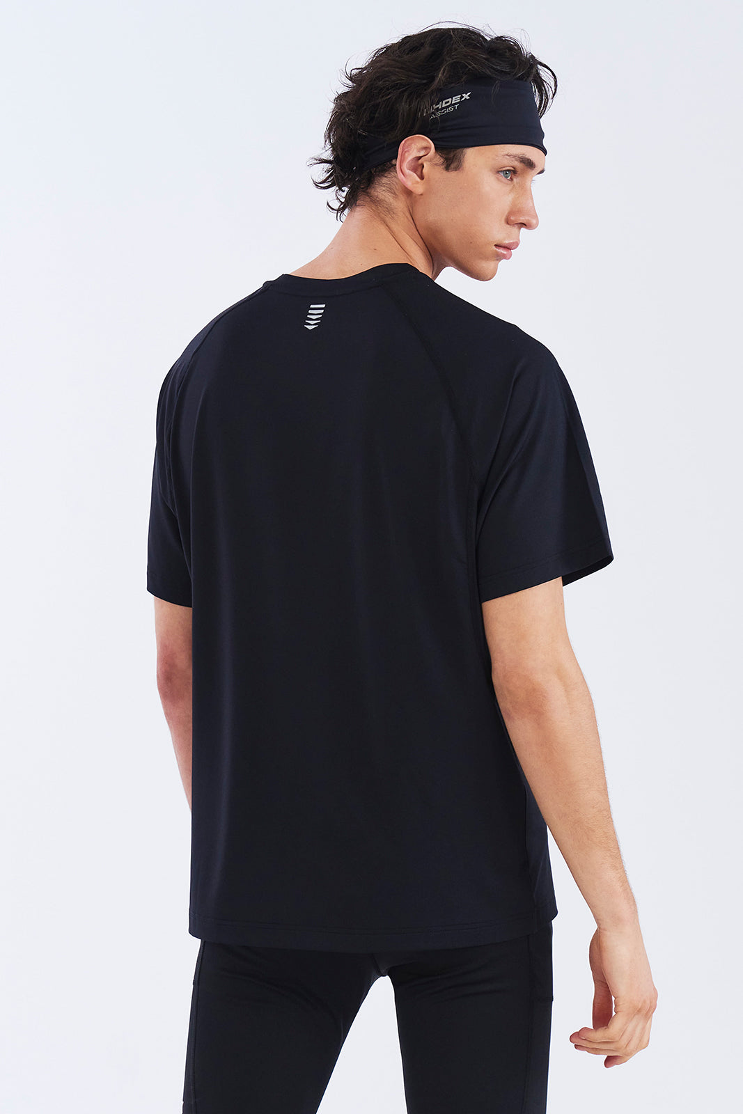HDEX Baju Korea Olahraga Assist Mesh Mix Short Sleeve Black Pria Fitness