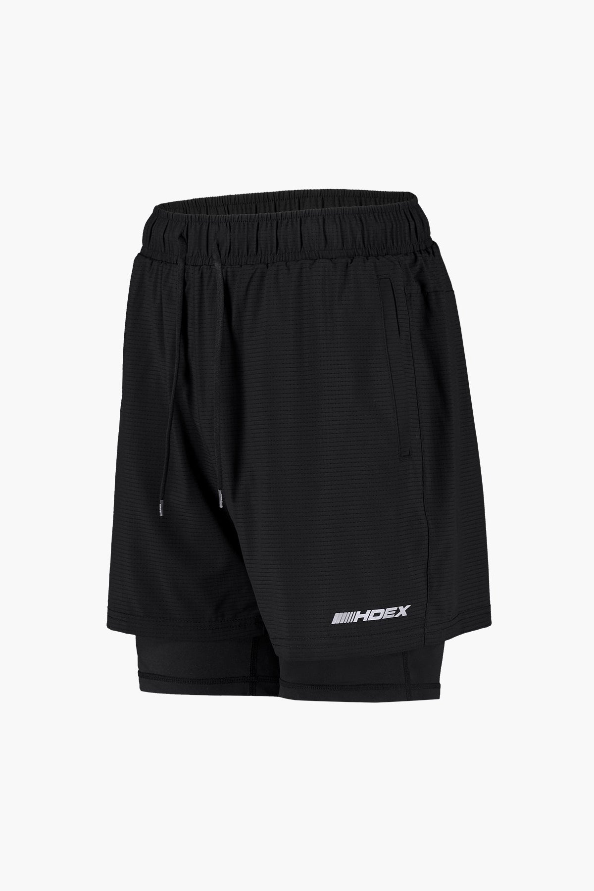 HDEX Celana Korea Olahraga Assist Mesh Mix Shorts Black Pria Fitness