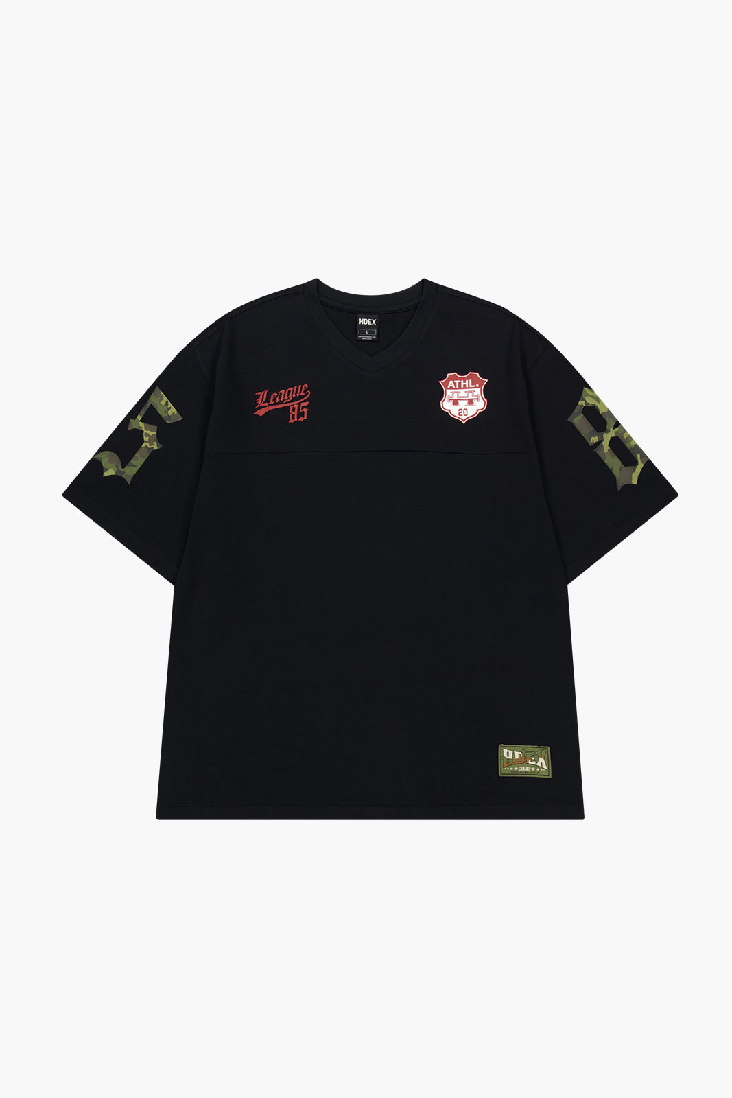 HDEX Camo Rugby Over Fit Short Sleeve Black