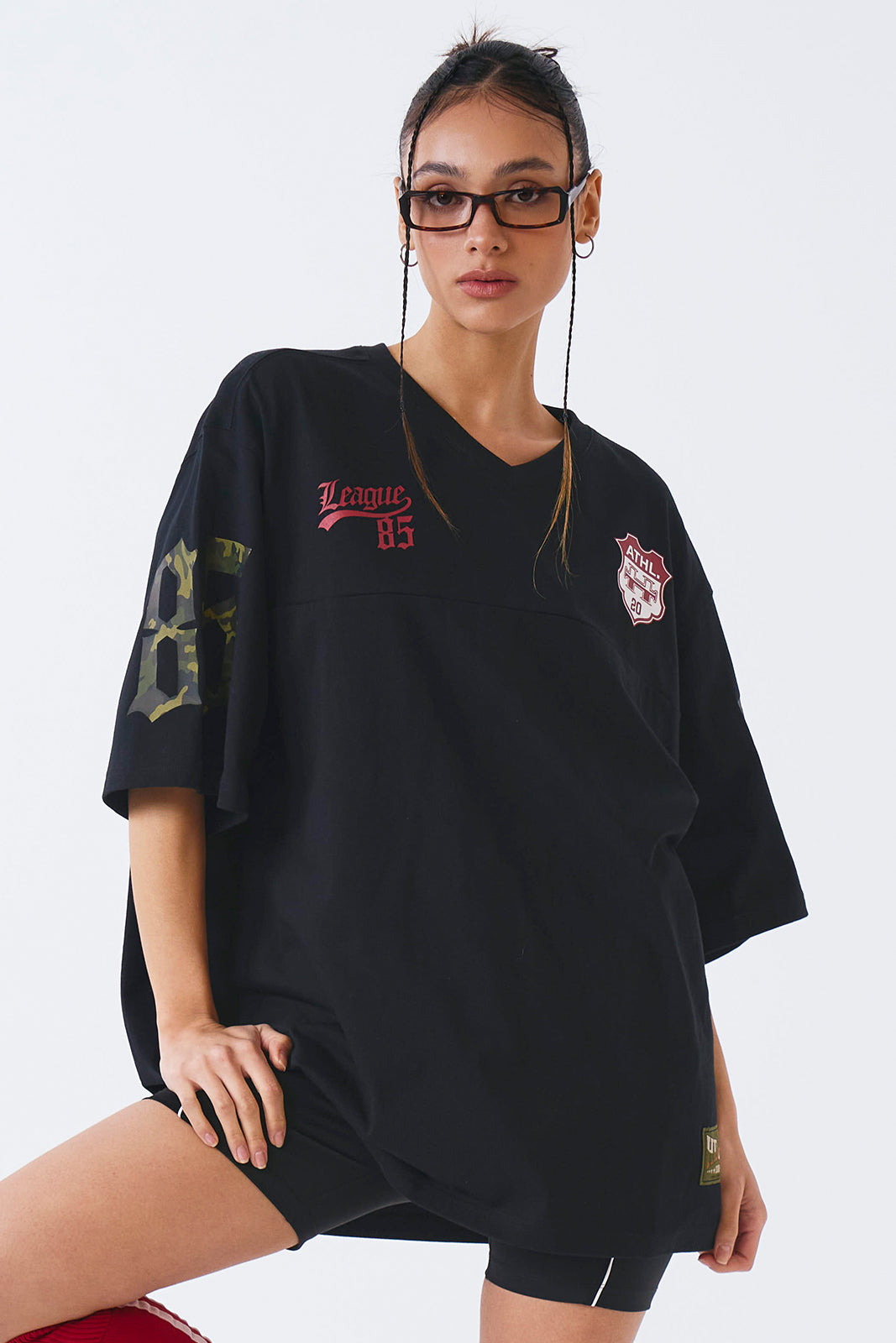 HDEX Camo Rugby Over Fit Short Sleeve Black