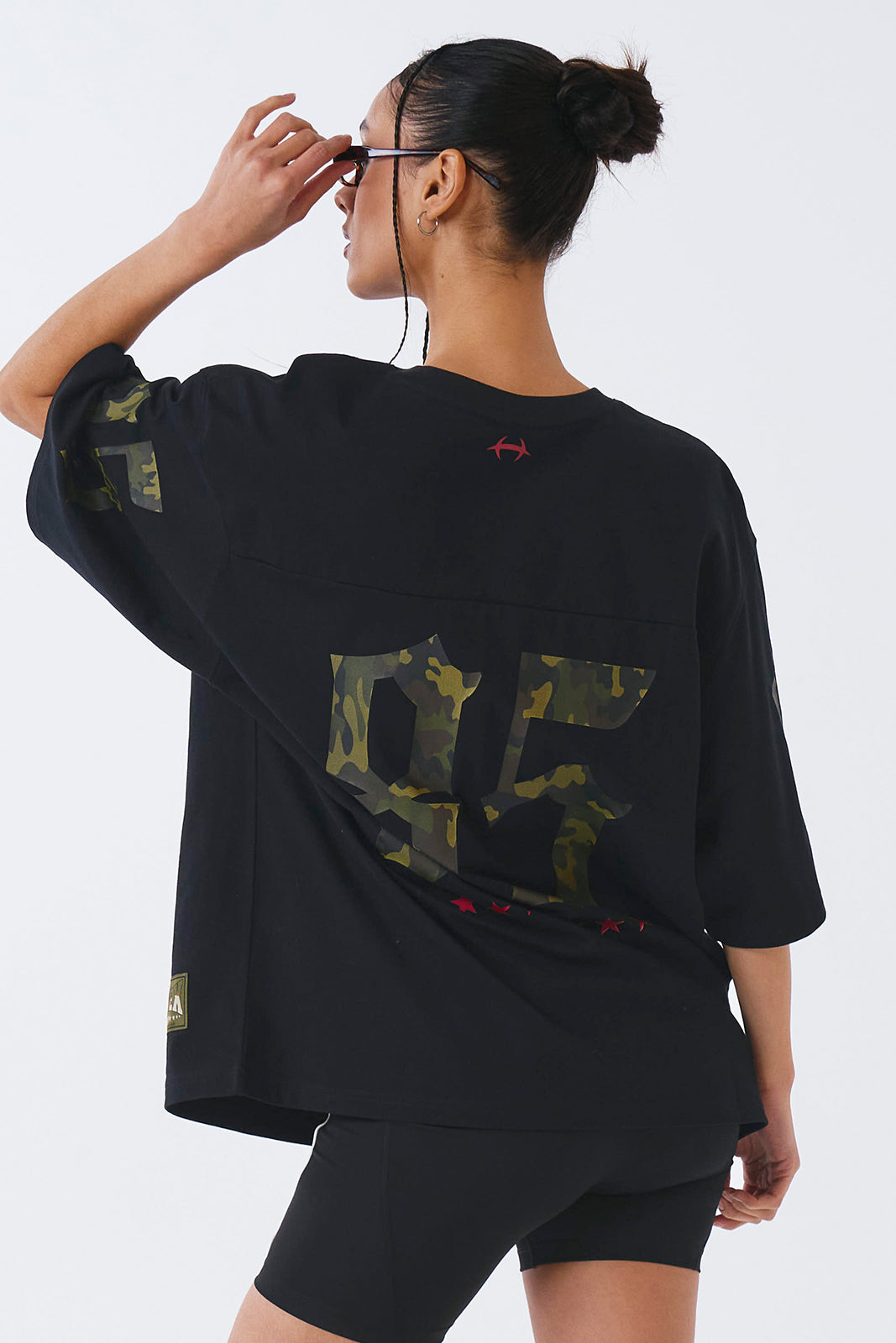 HDEX Camo Rugby Over Fit Short Sleeve Black