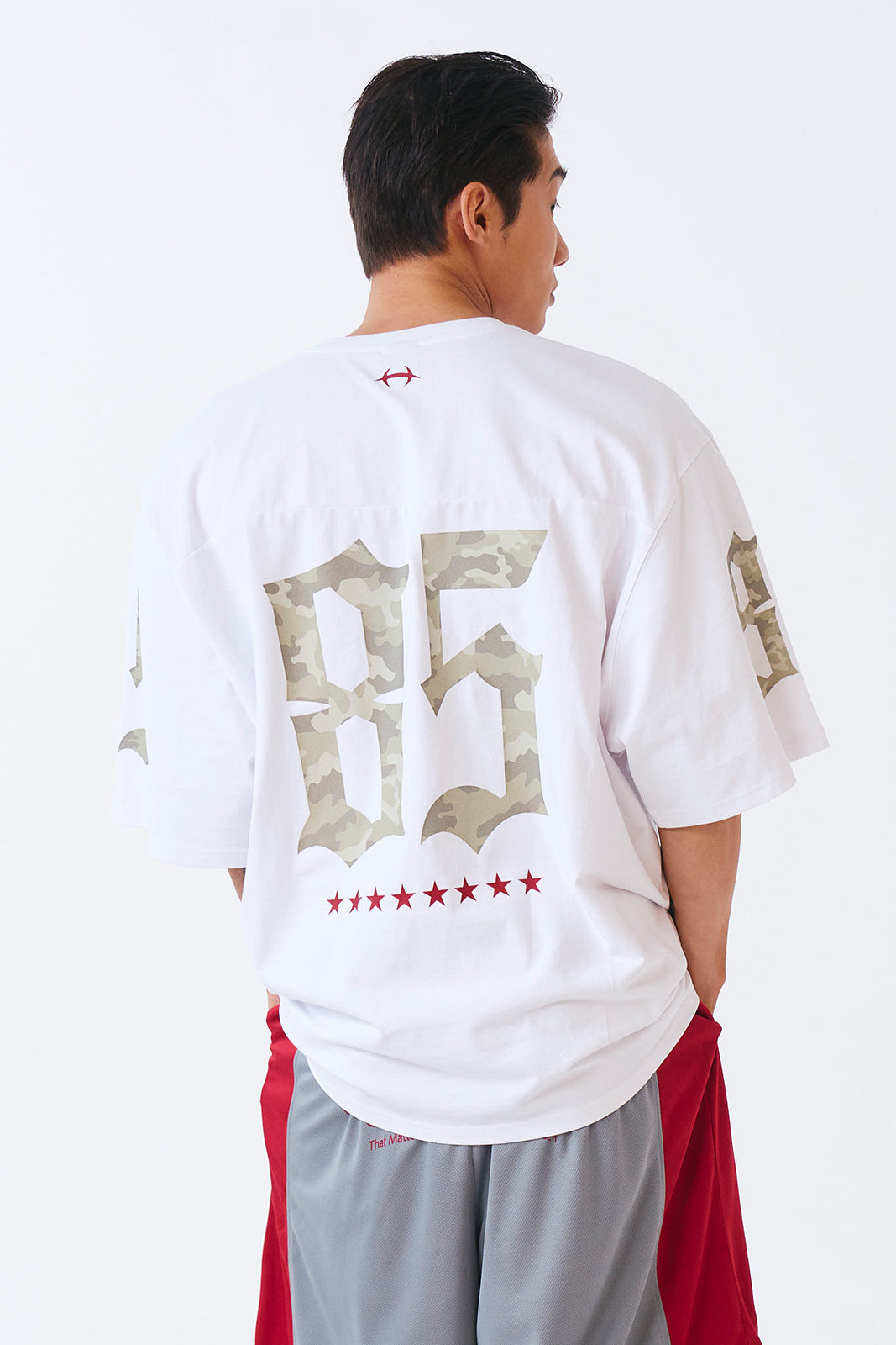 HDEX Camo Rugby over Fit Short Sleeve White