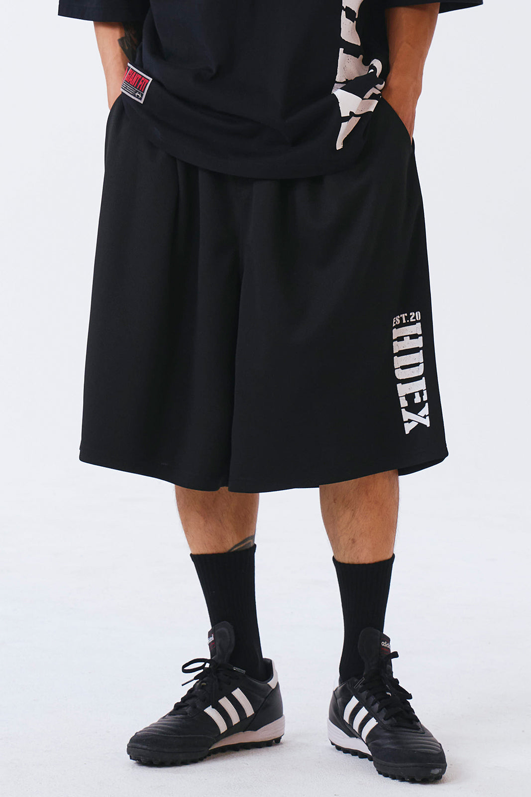 HDEX Classic Pintuck Mesh Shorts Black