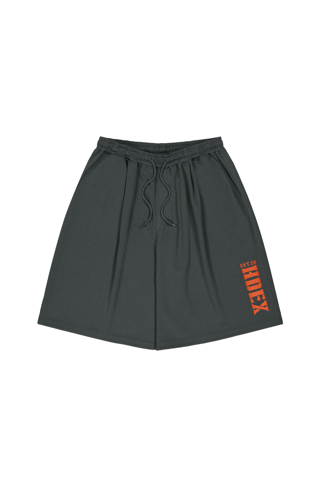HDEX Classic Pintuck Mesh Shorts Charcoal