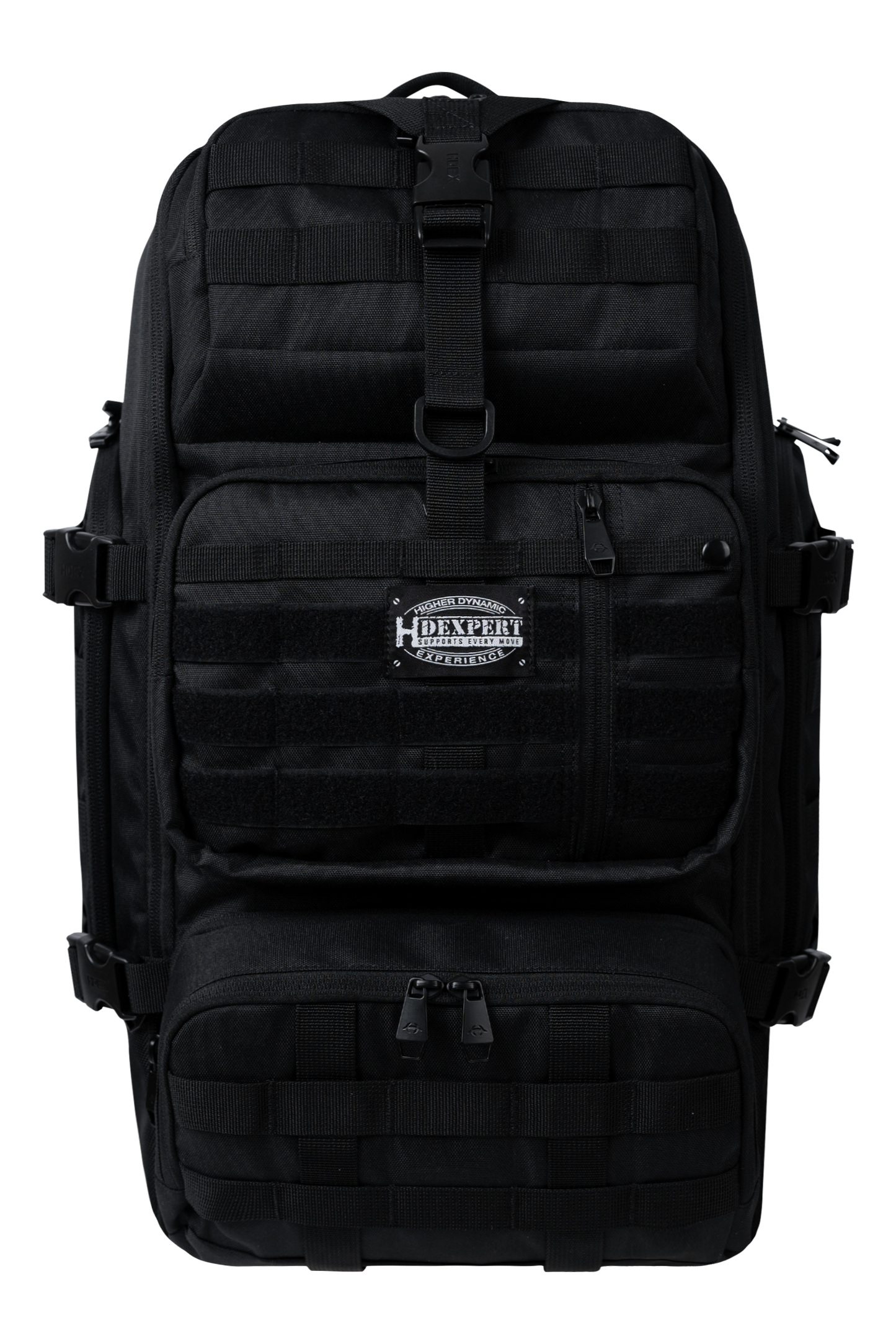 HDEX Gym Three Pocket Cordura Backpack Black